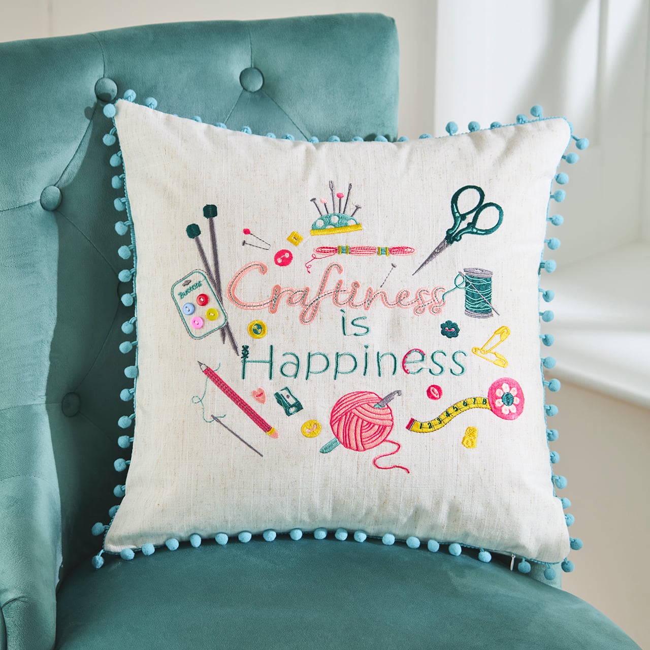 Craftiness is Happiness Cushion