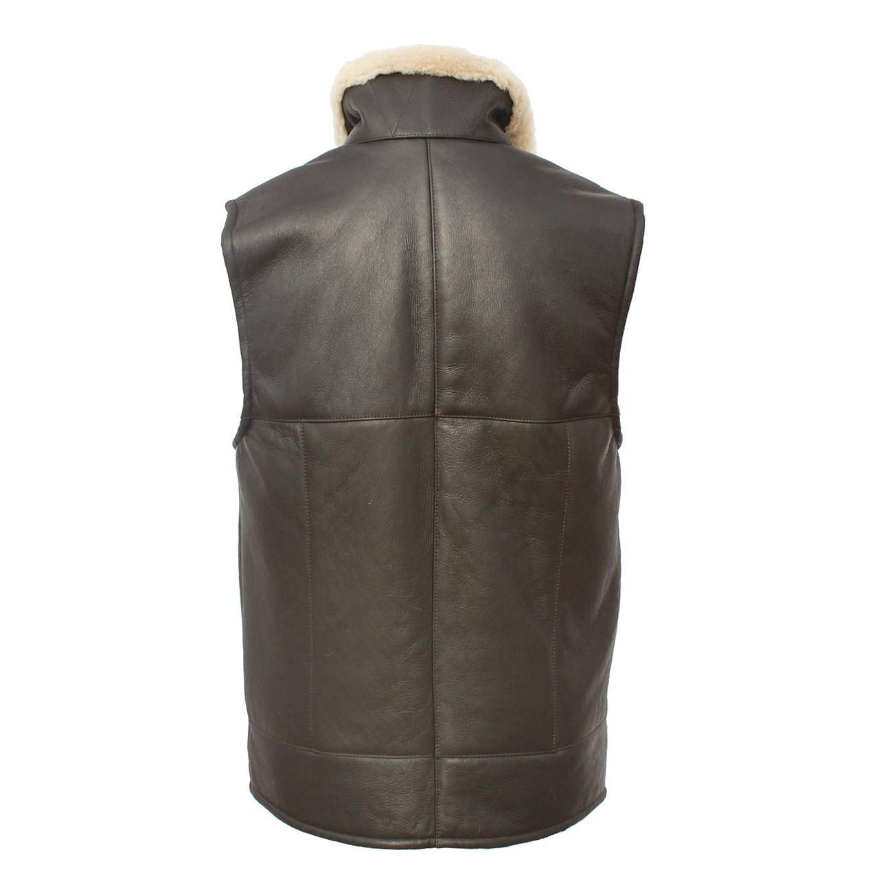 Black Leather Gilet