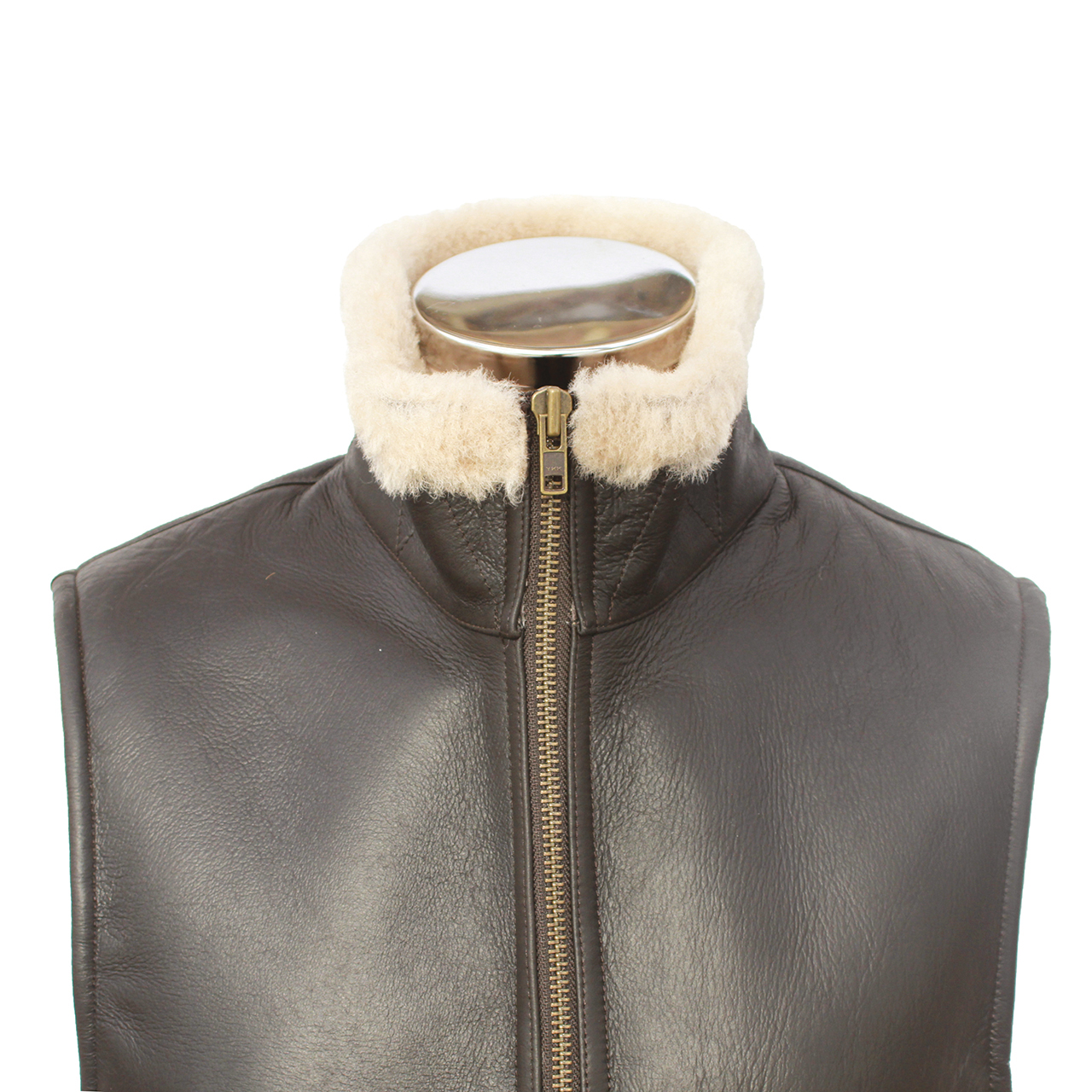 Black Leather Gilet