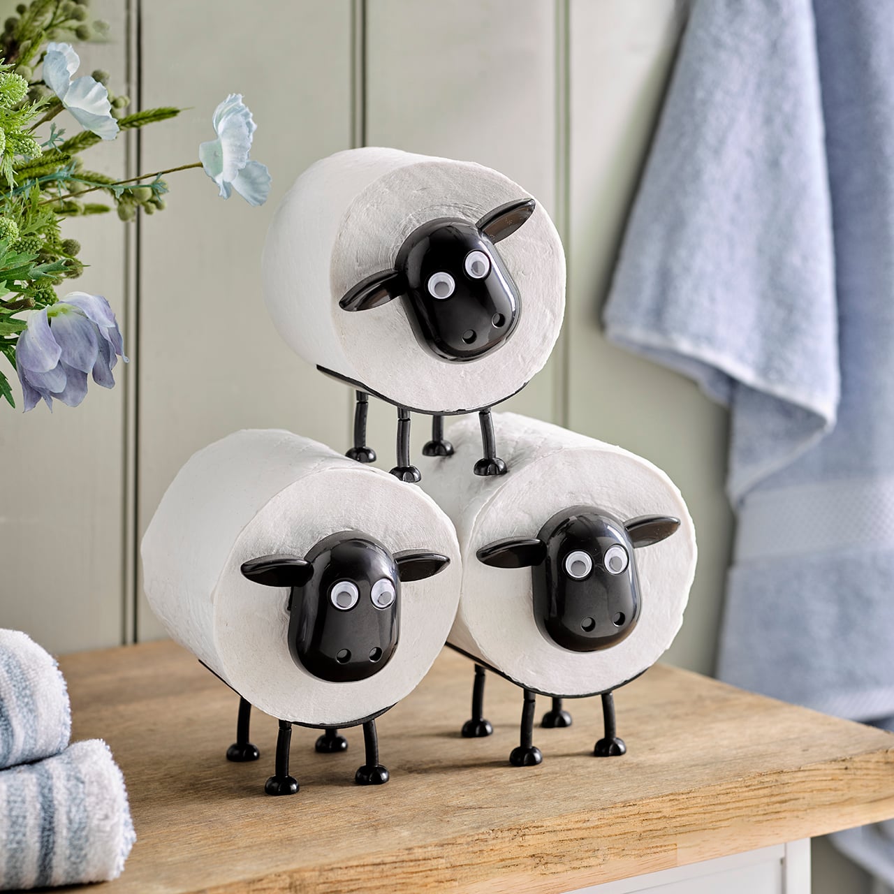 Bathroom Sheep Trio