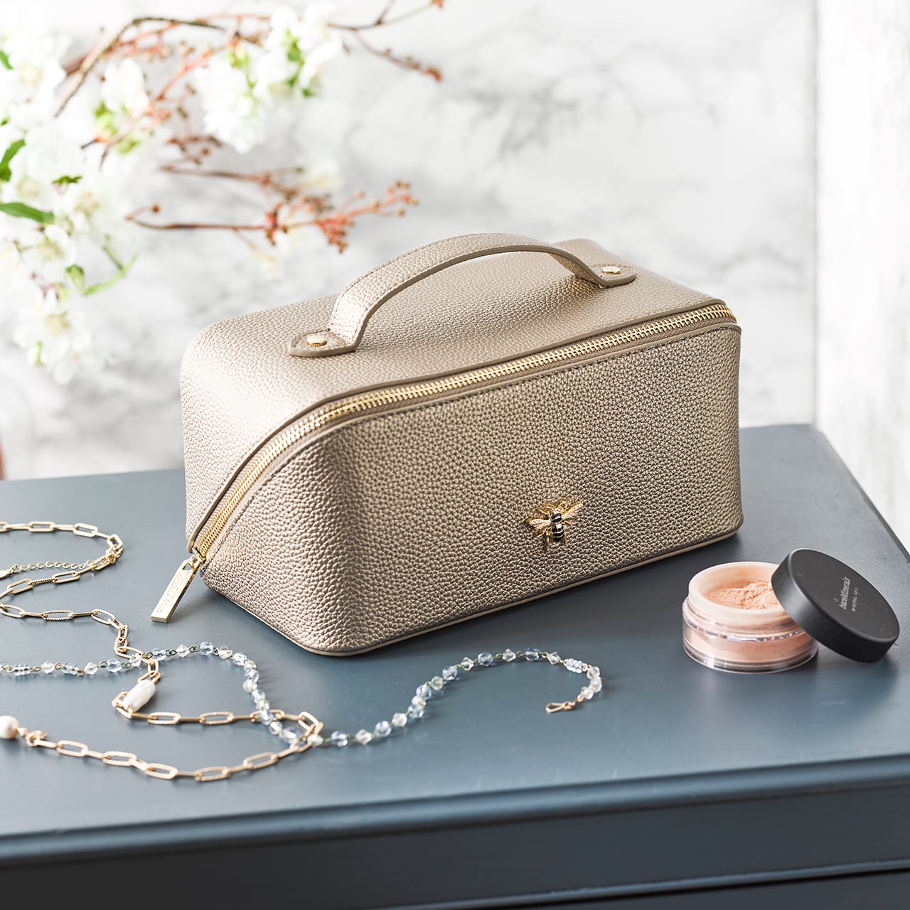 Medium Bronze Train Case