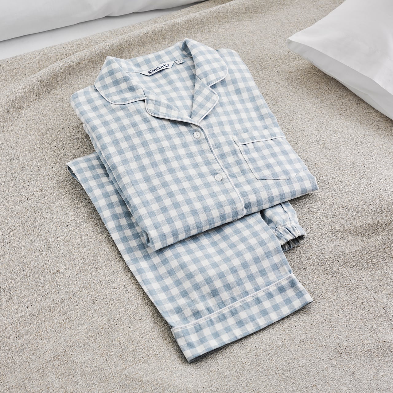Blue Gingham Pyjamas