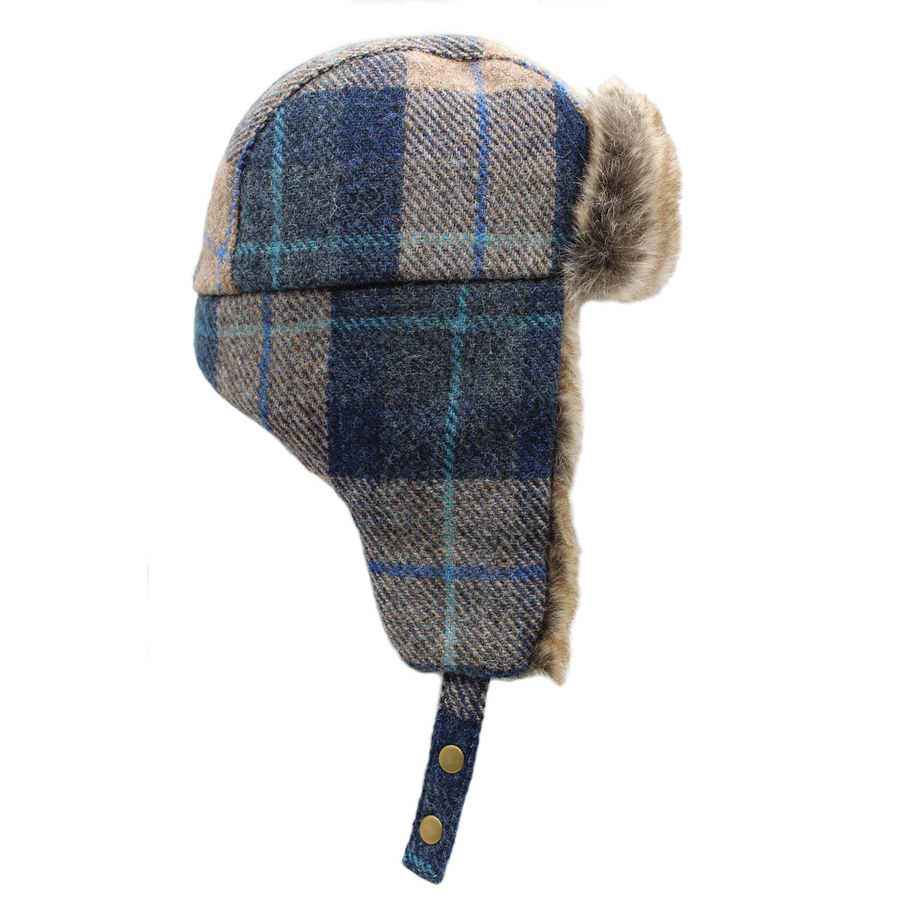 Harris Tweed Ladies Trapper Hat