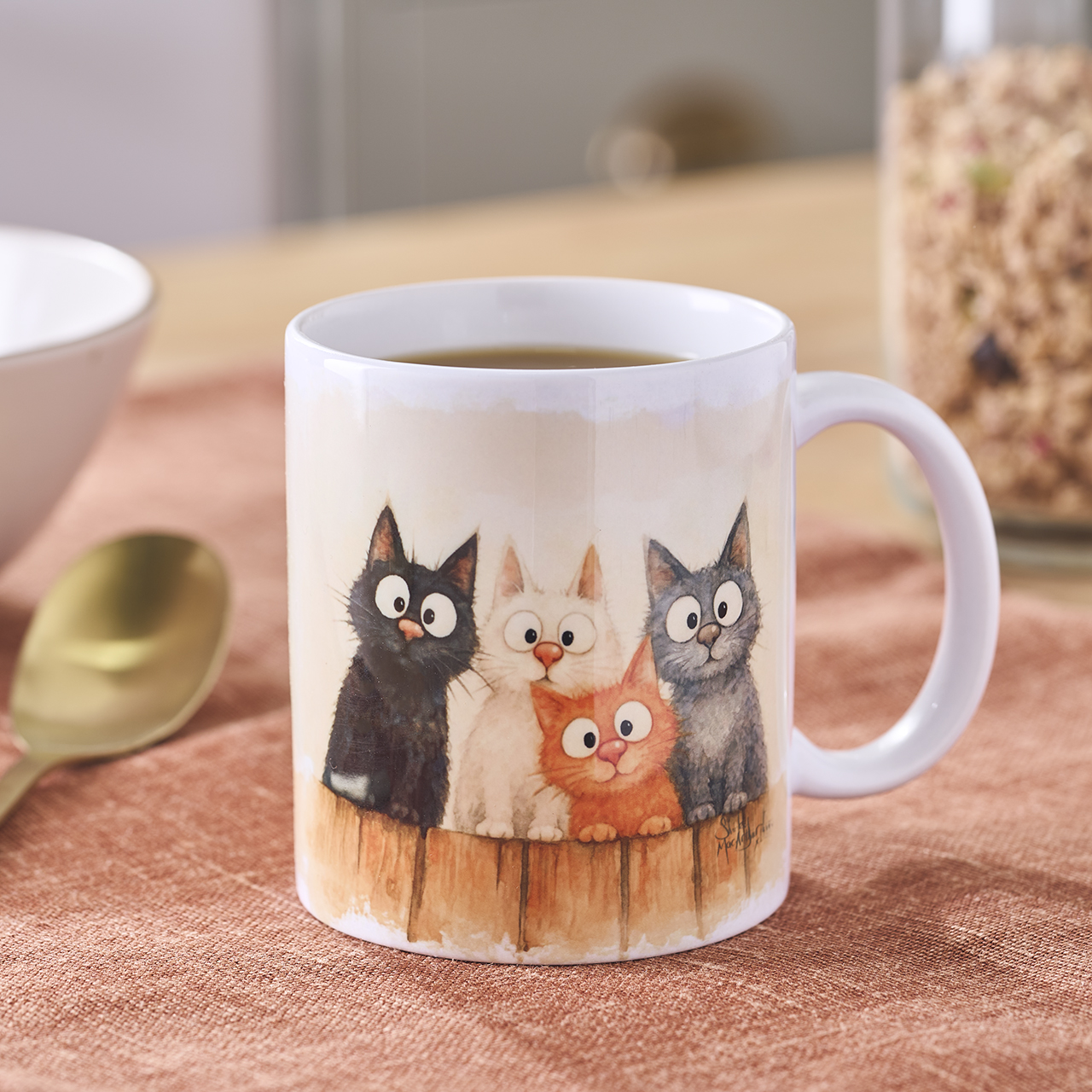Startled Cats Mug