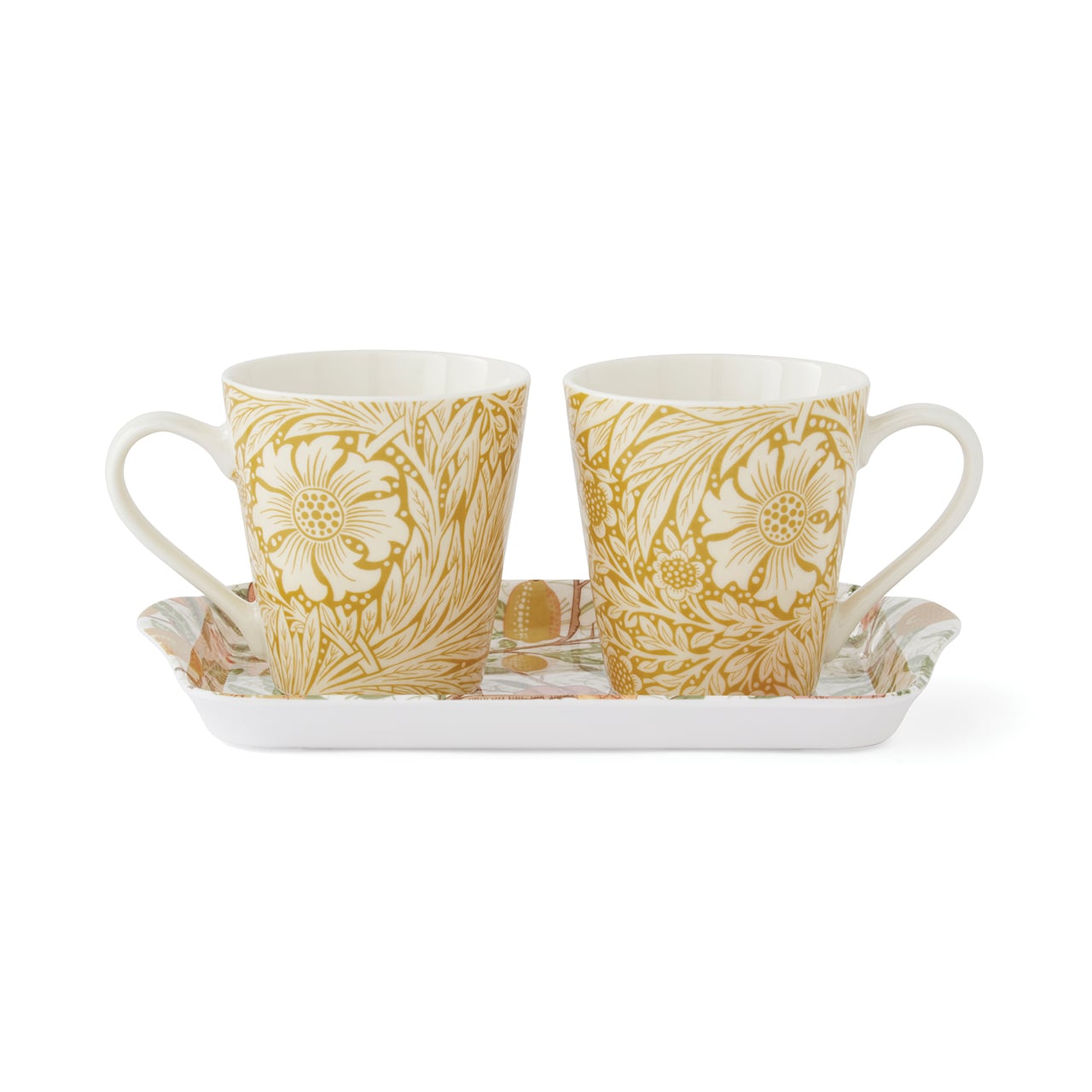 William Morris Mugs and Tray Set