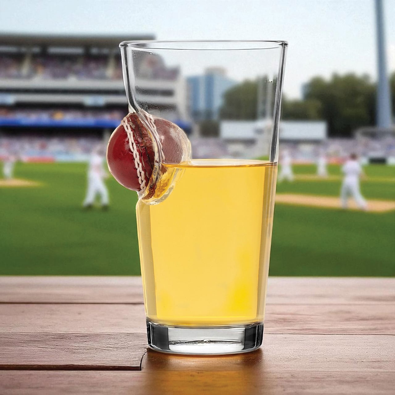 Cricket Ball Beer Glass