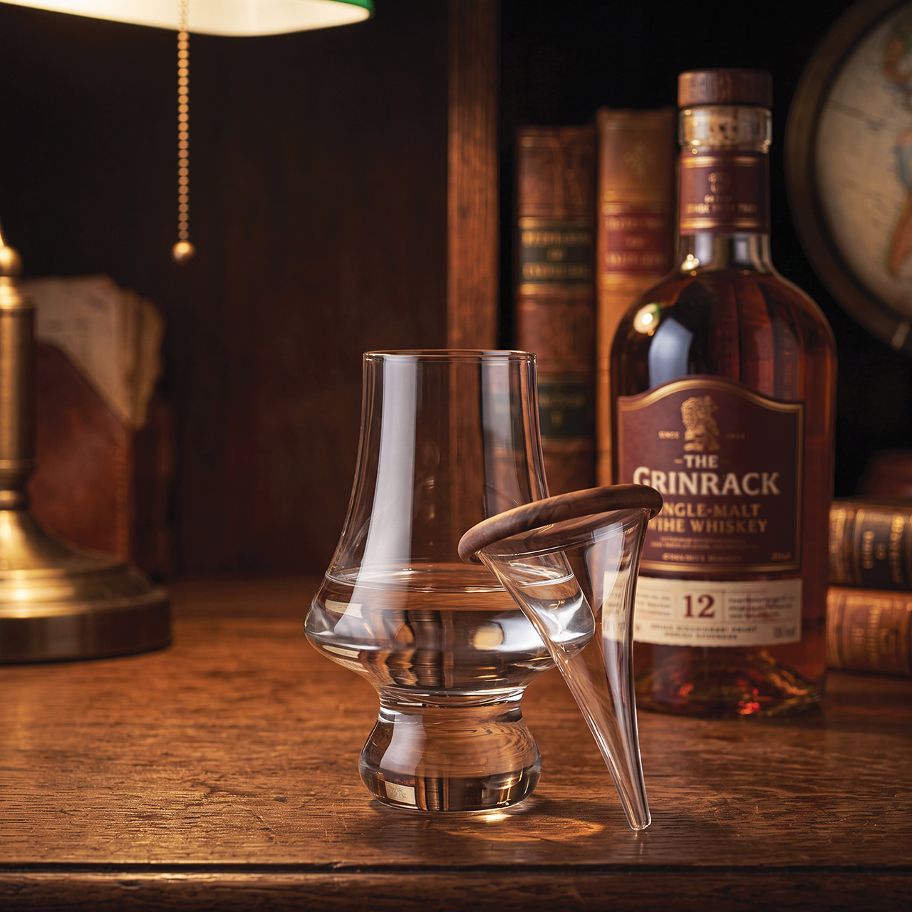 Whisky Water Dropper and Glass