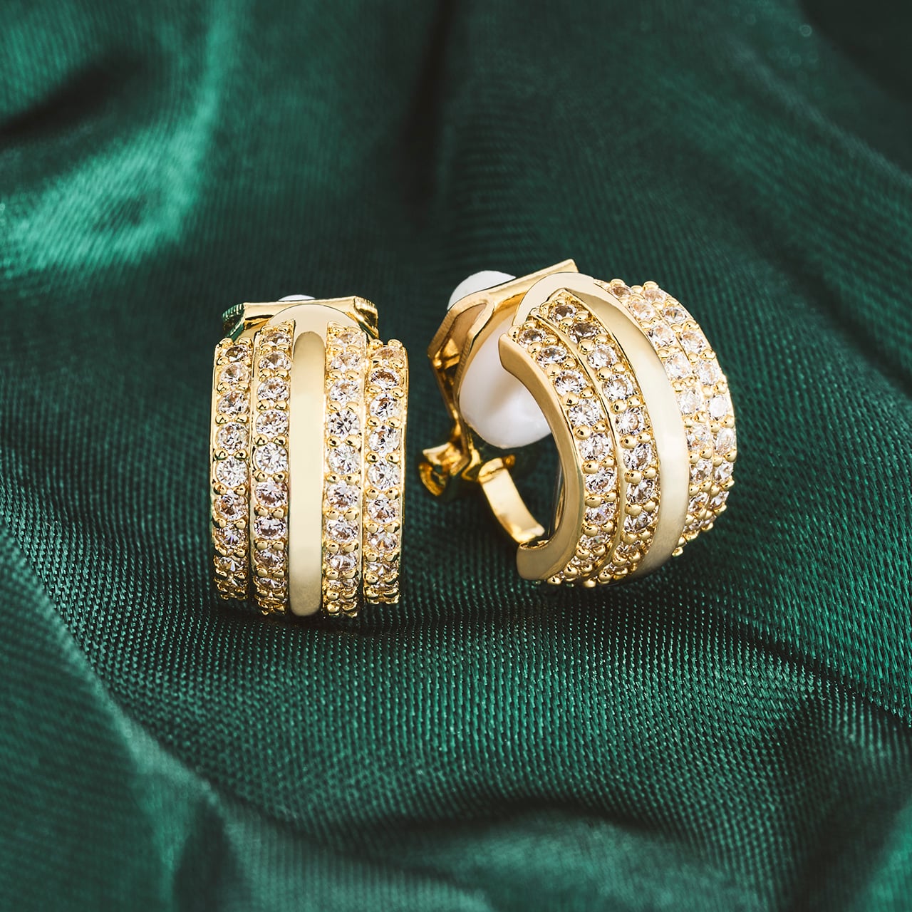 Sparkly Clip-on Earrings