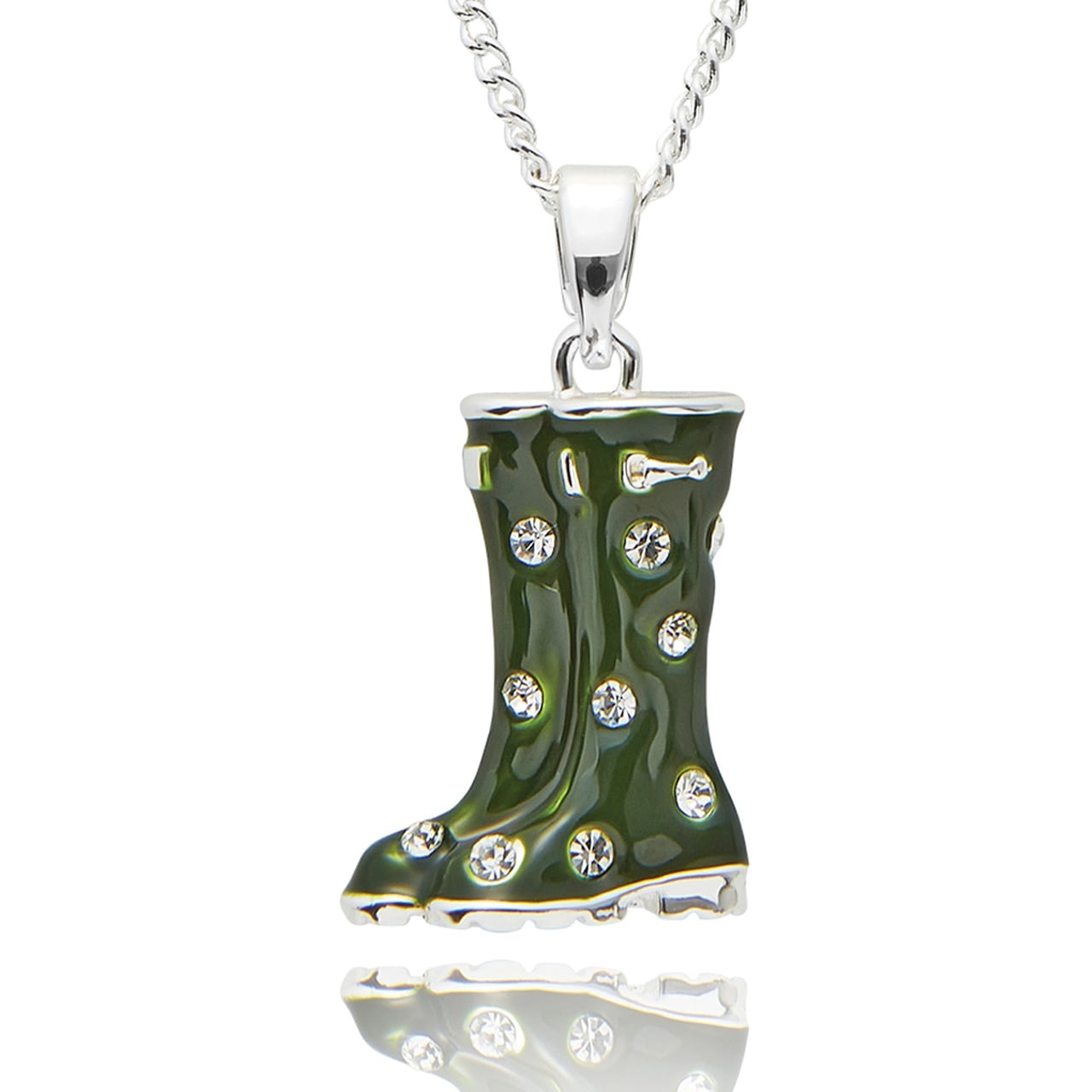 Green Welly Necklace