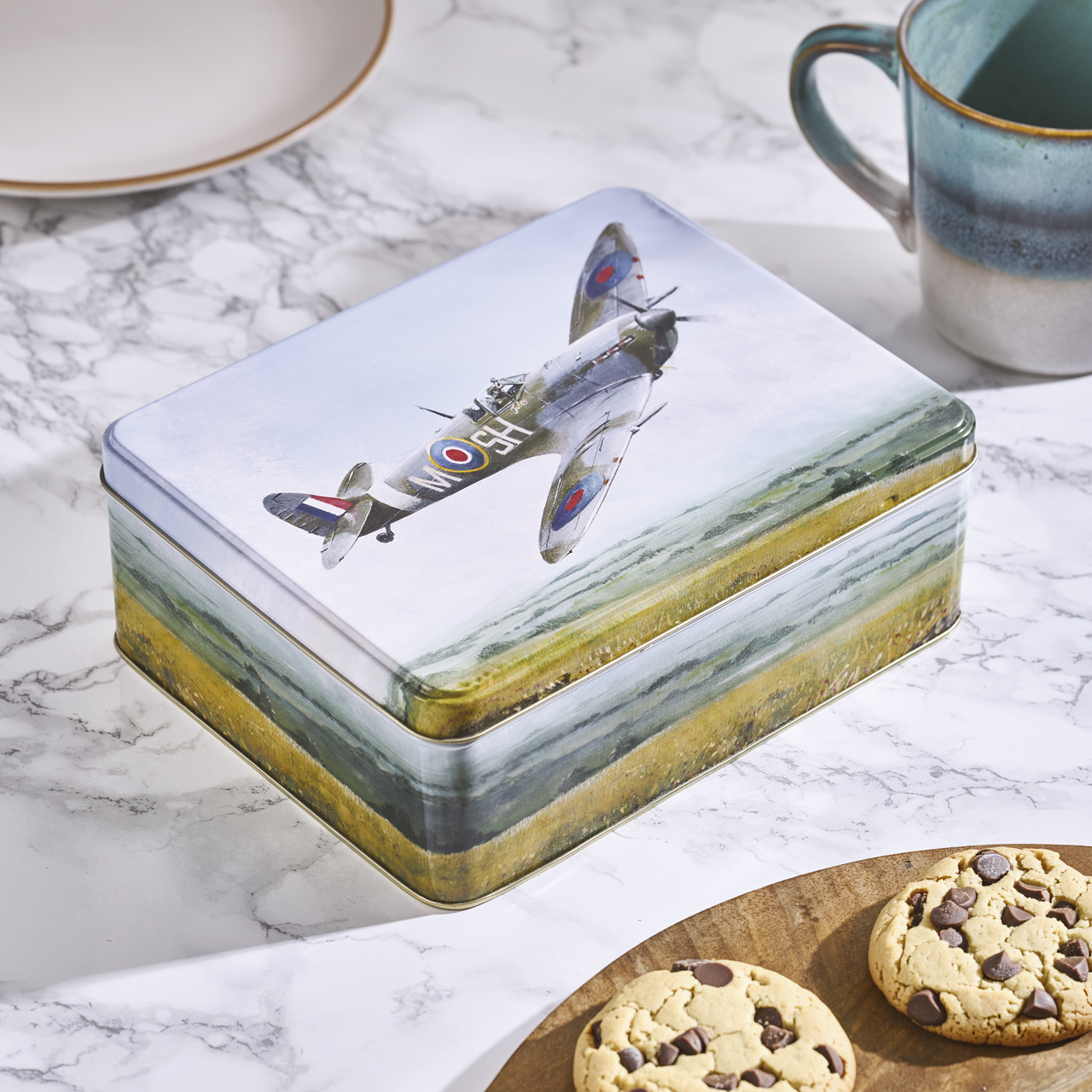 RAF Spitfire Tin of Biscuits
