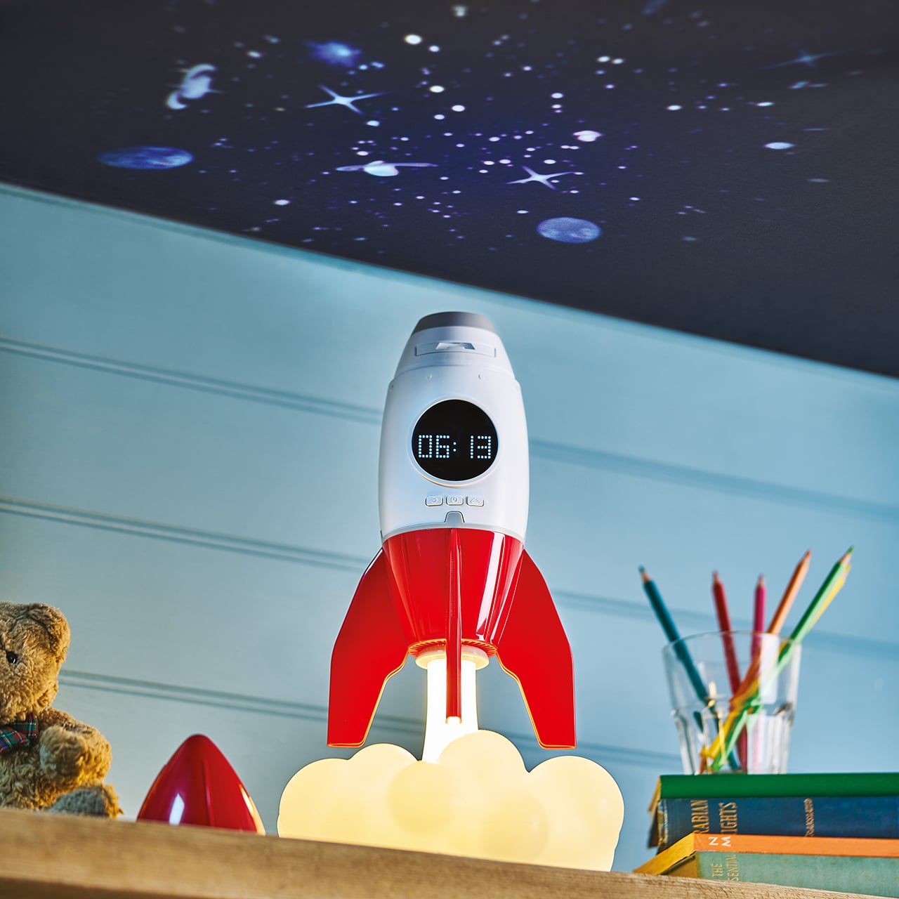 Rocket Lamp and Clock