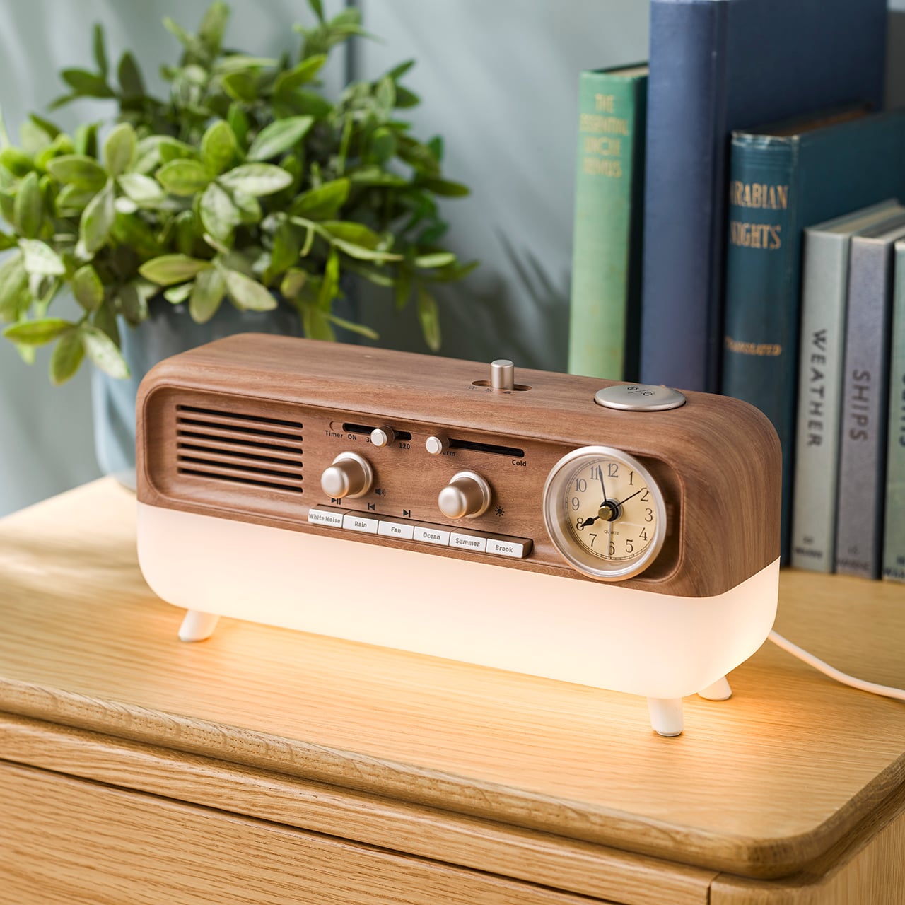 Calm Sounds Speaker and Light Alarm Clock