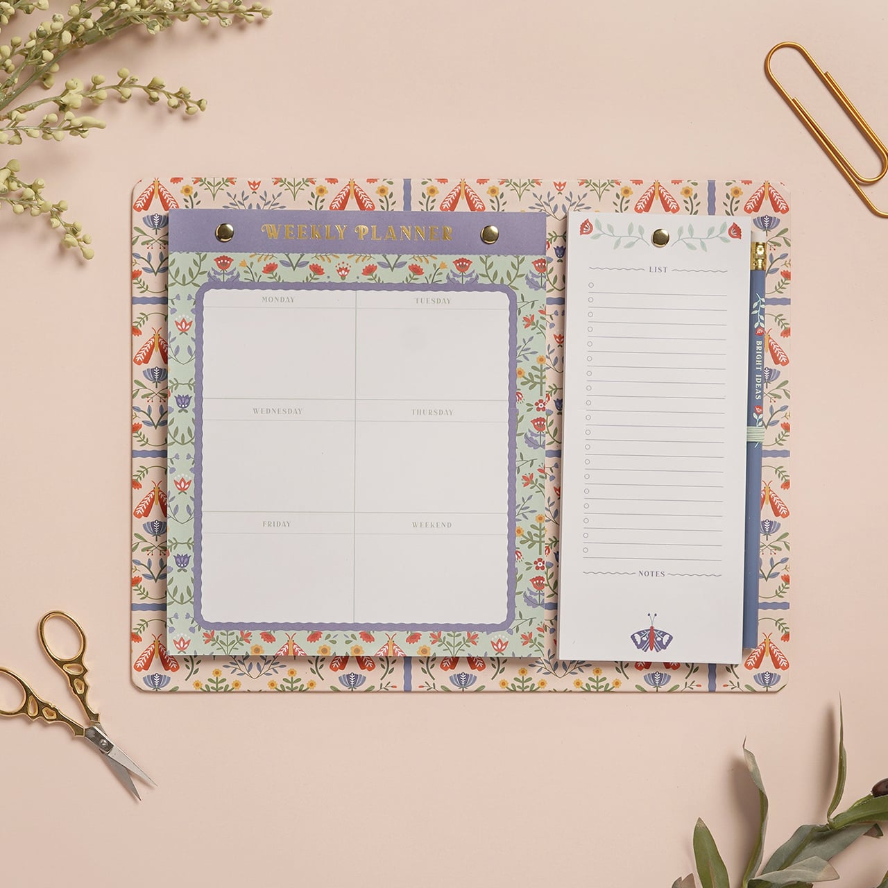 Floral Weekly Planner