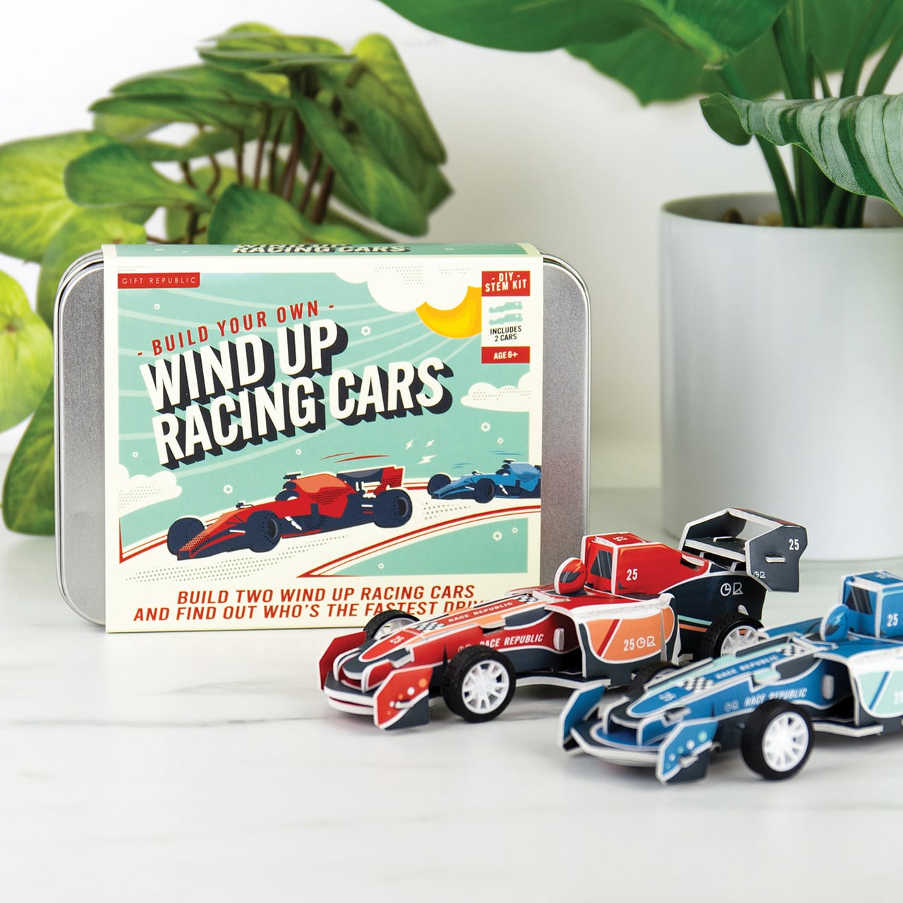 Build Your Own Wind Up Racing Cars