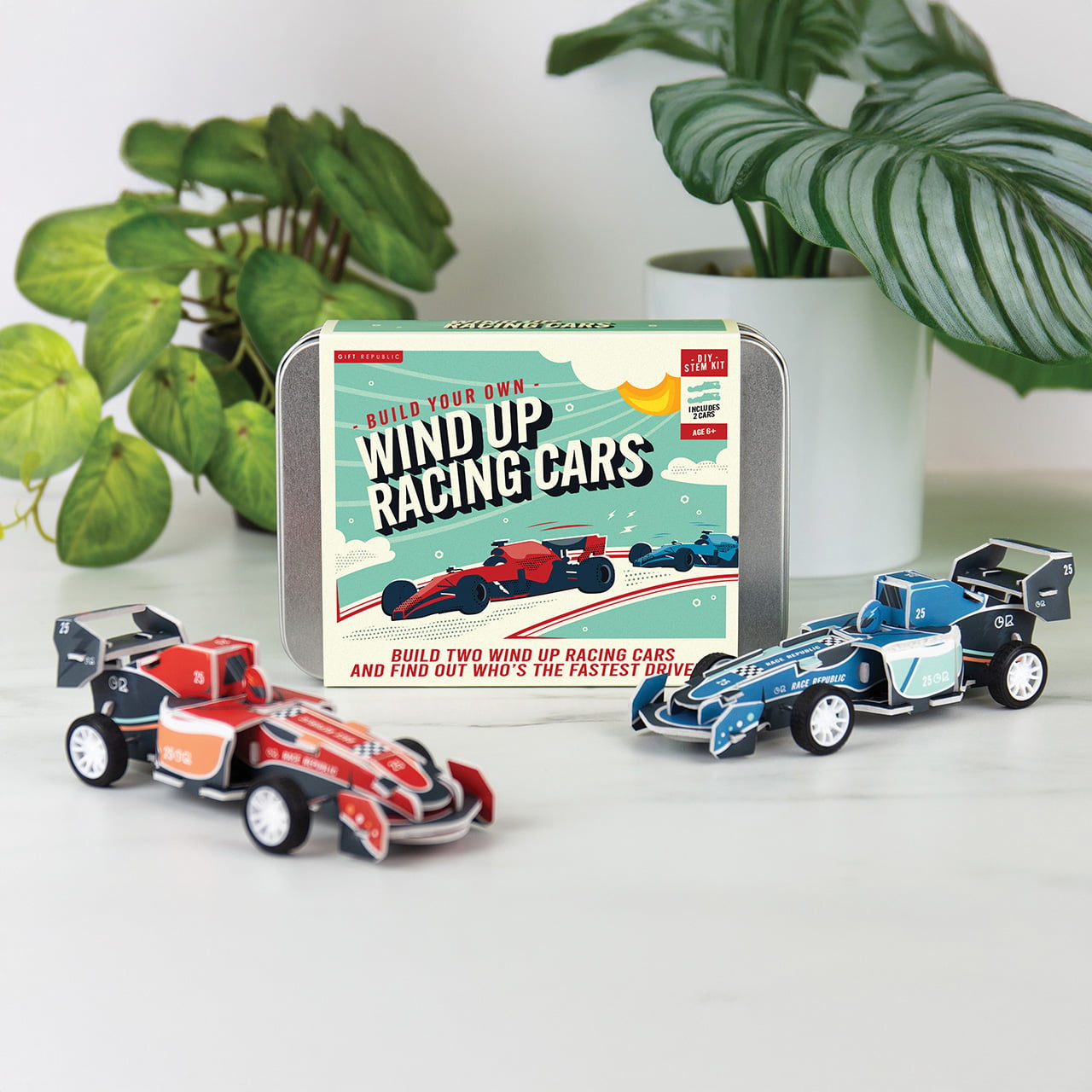 Build Your Own Wind Up Racing Cars