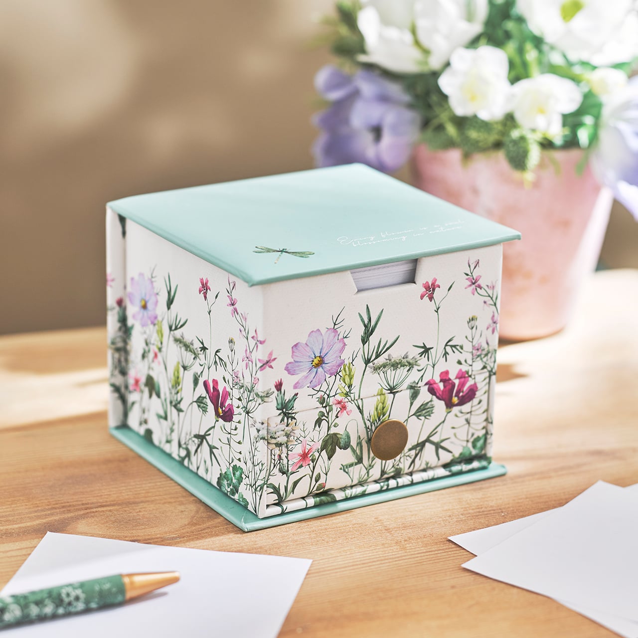 Wildflowers Memo Cube