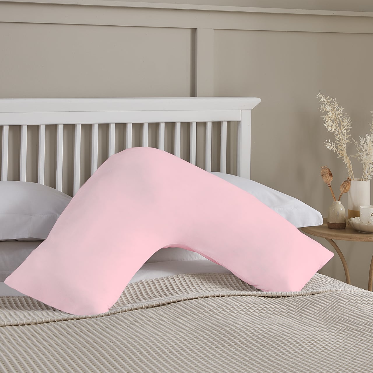 Blush V-shaped Pillowcase