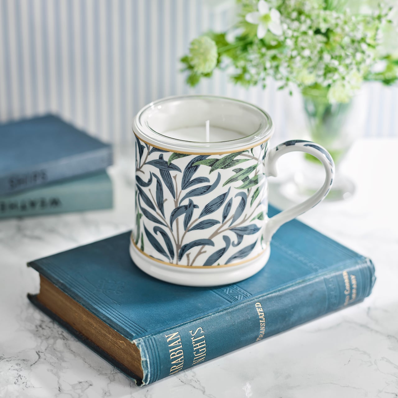 William Morris Design Mug Candle