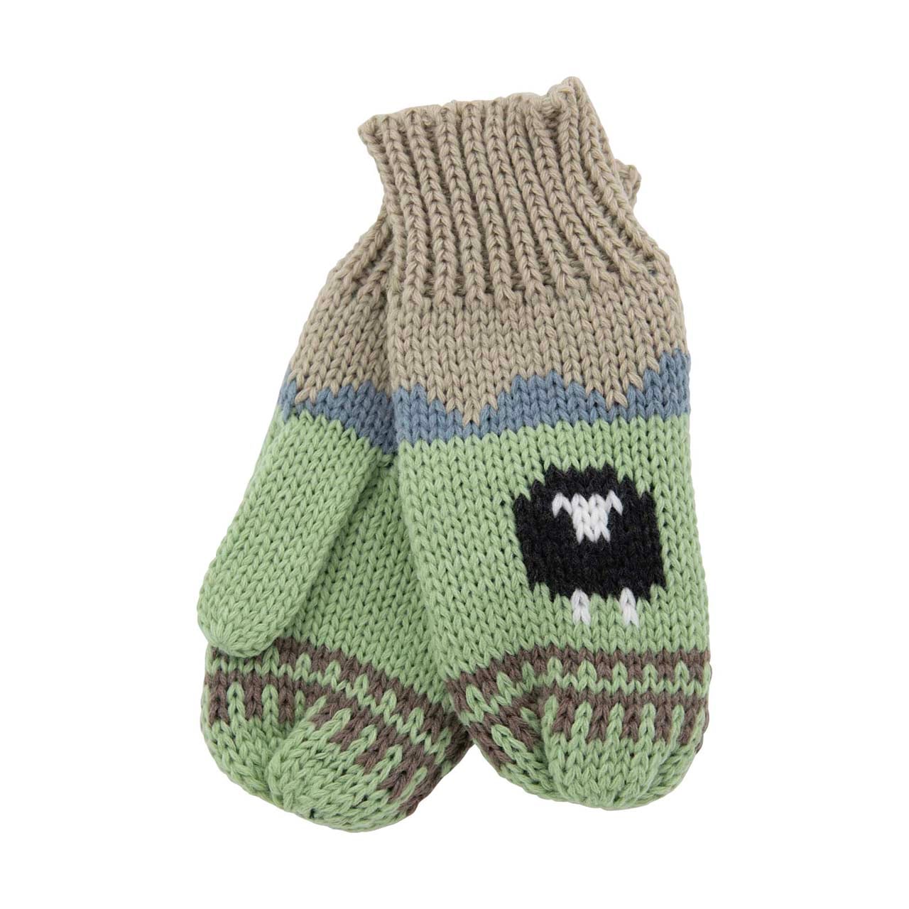 Pebble Aran Sheep Mittens