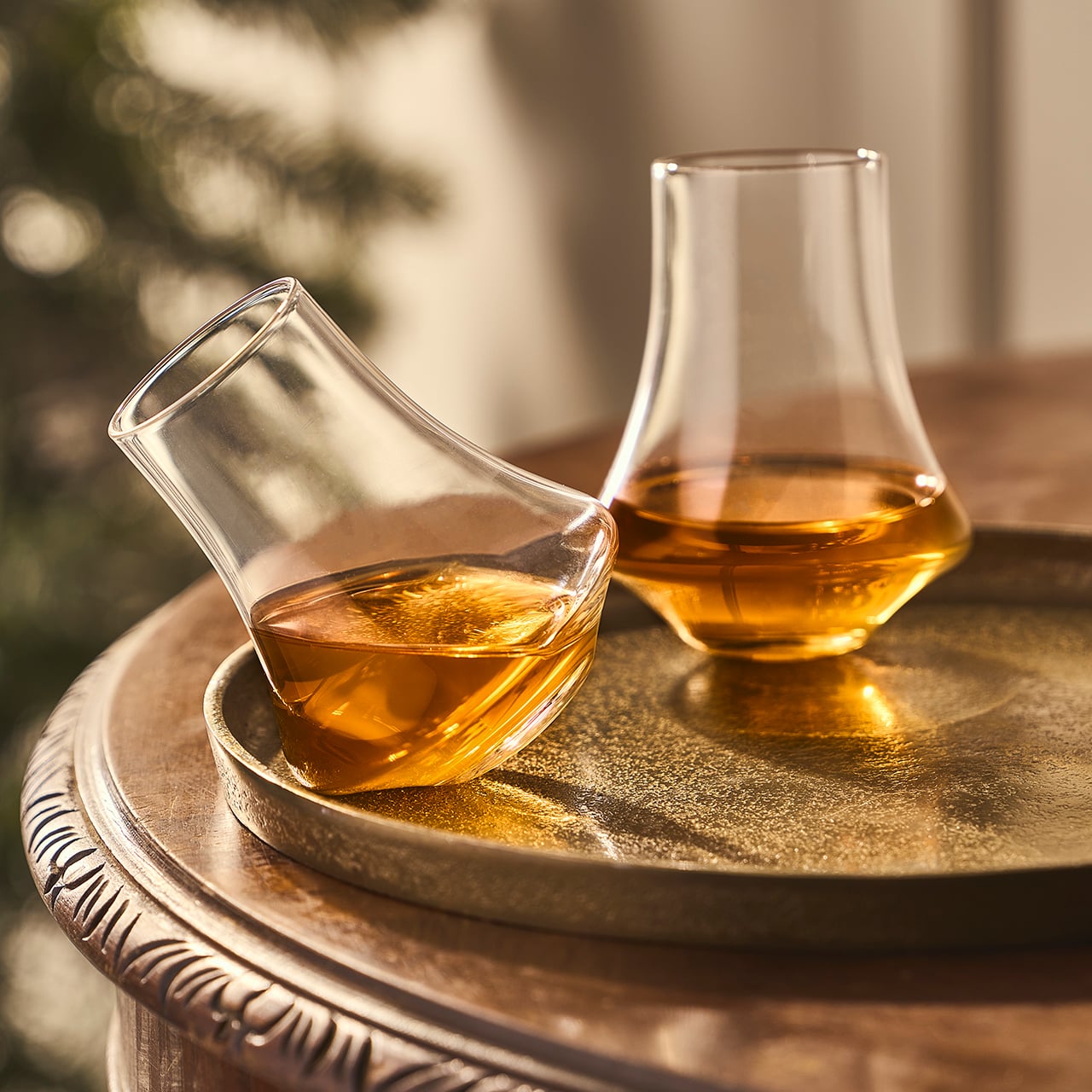 Revolving Whisky Glasses