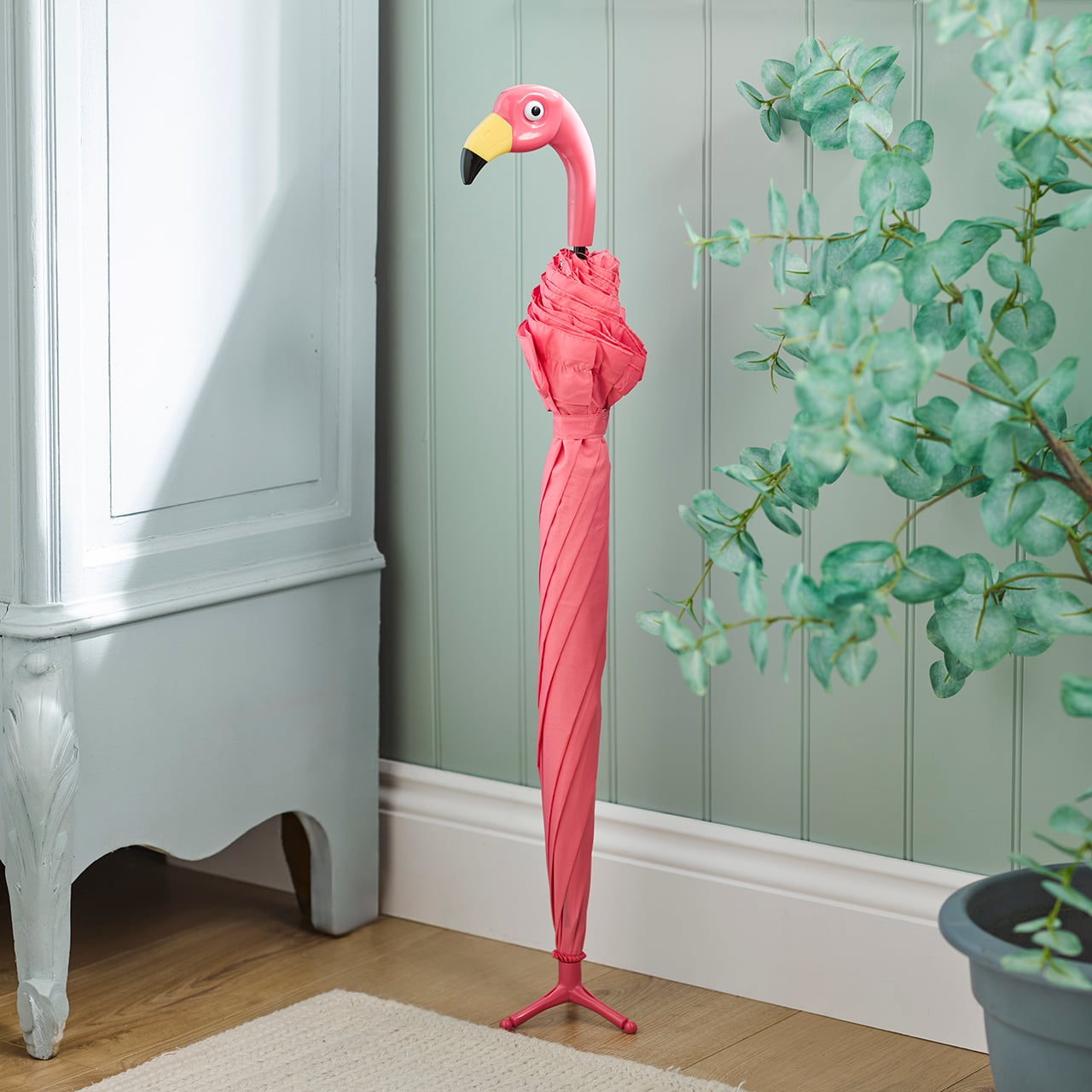 Standing Flamingo Umbrella
