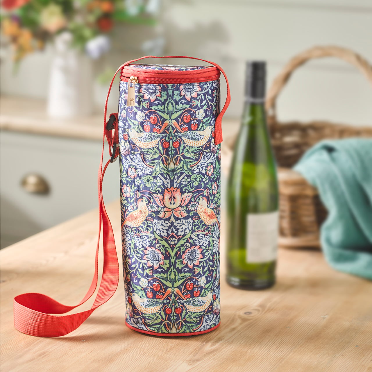 William Morris Strawberry Thief Bottle Cooler Bag
