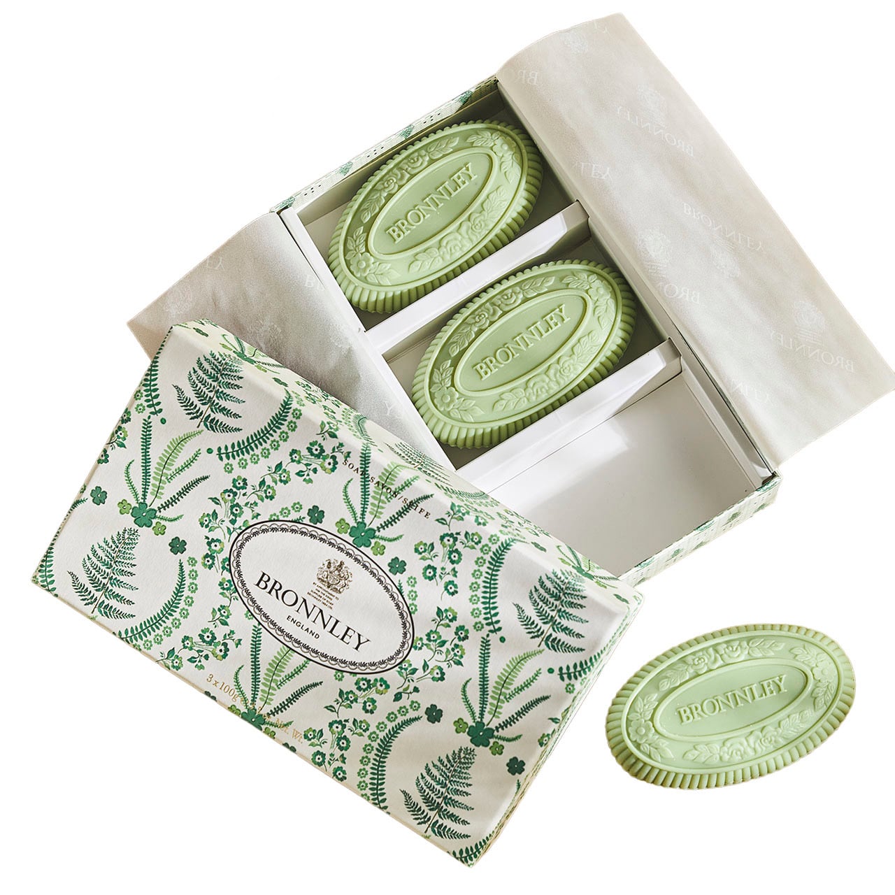 English Fern Soap Trio