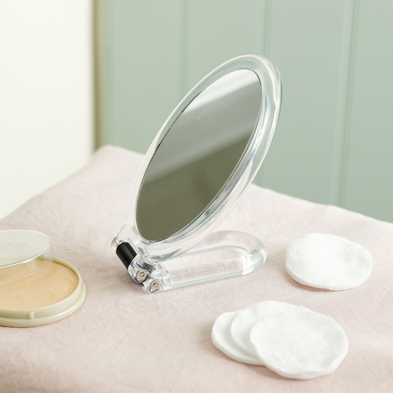 Oval Folding Mirror