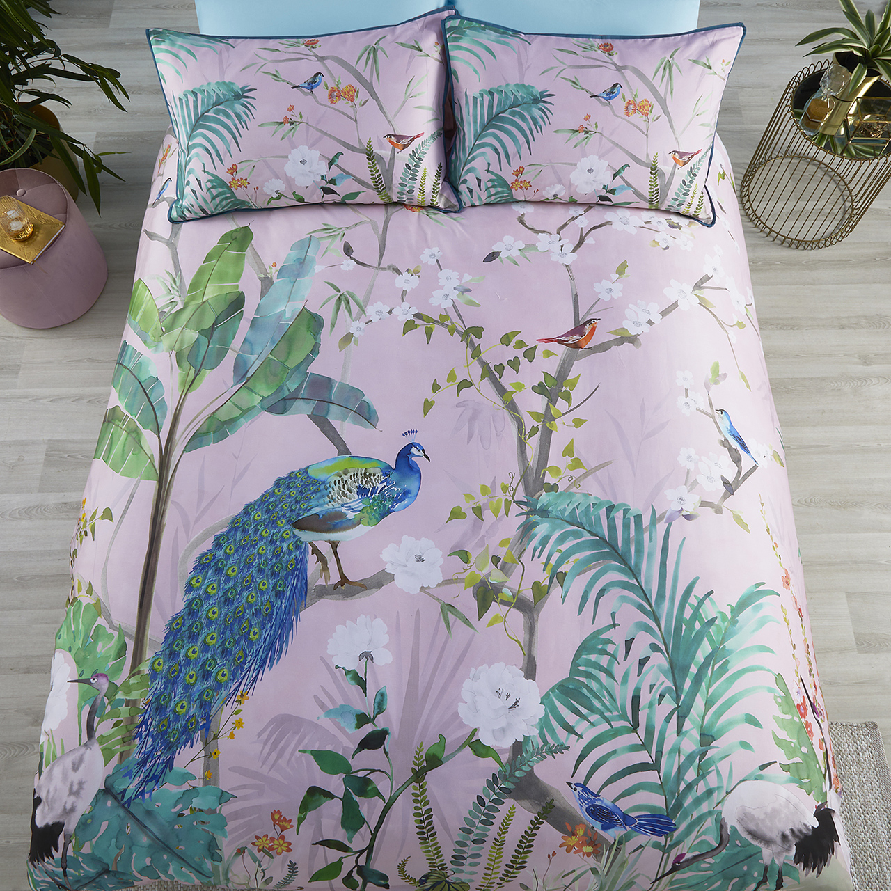 Peacock Jungle Duvet Cover Set