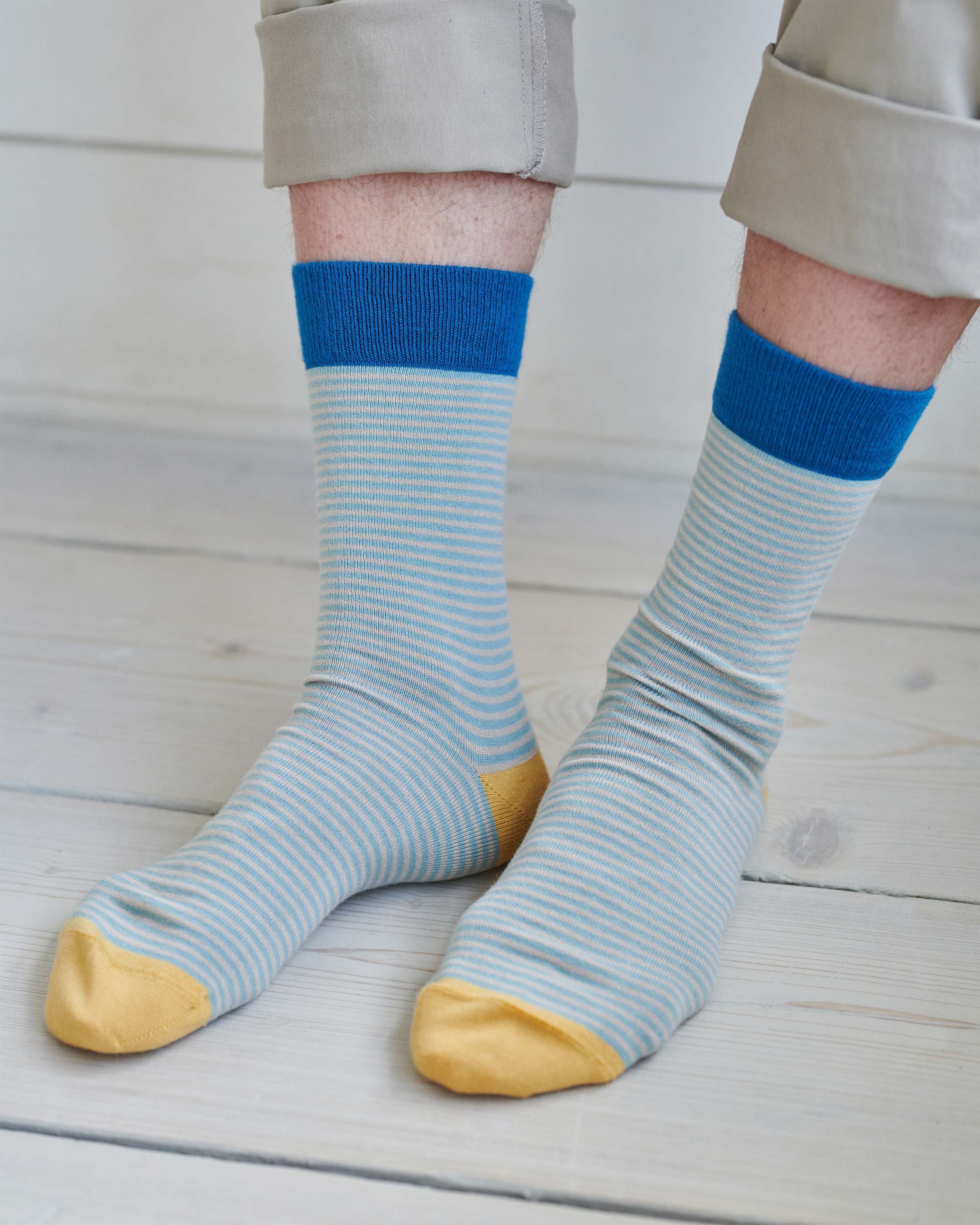 Mens Stripe Bamboo Sock