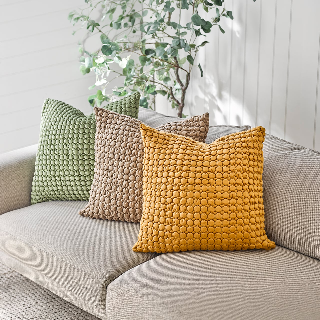 Textured Bobble Cushion