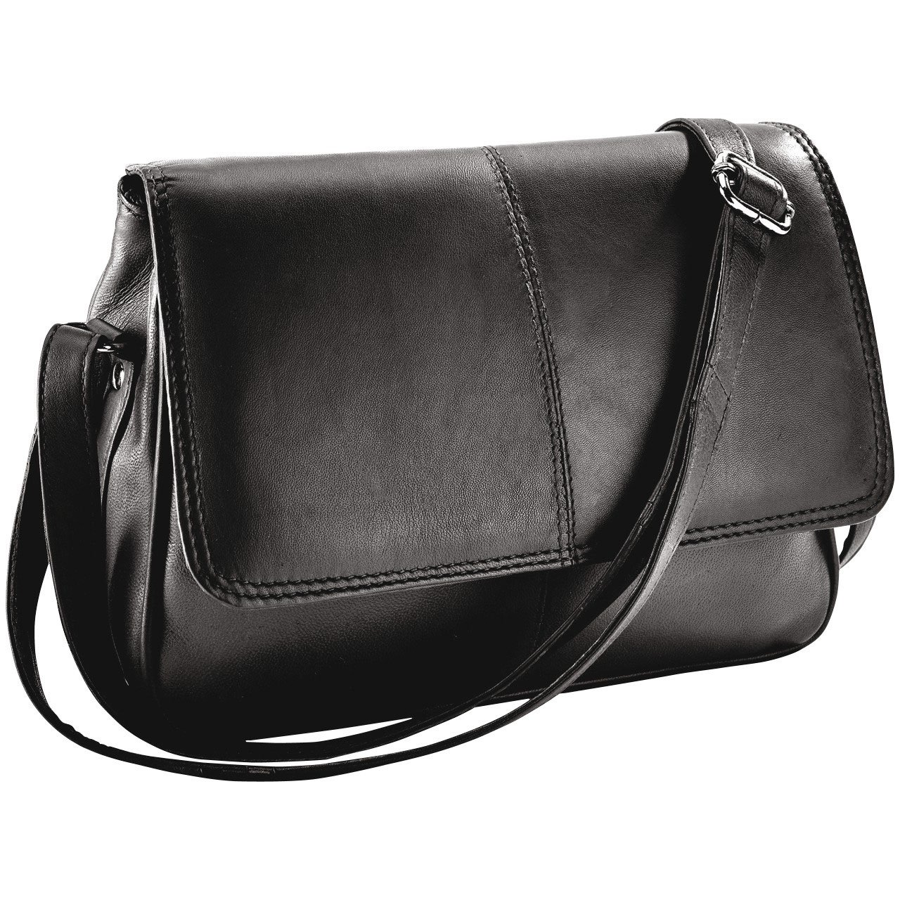 Caroline Leather Flap Over Bag