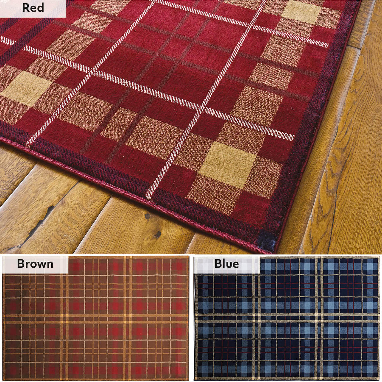 Glenside Polypropylene Tartan Rug and Runner Range