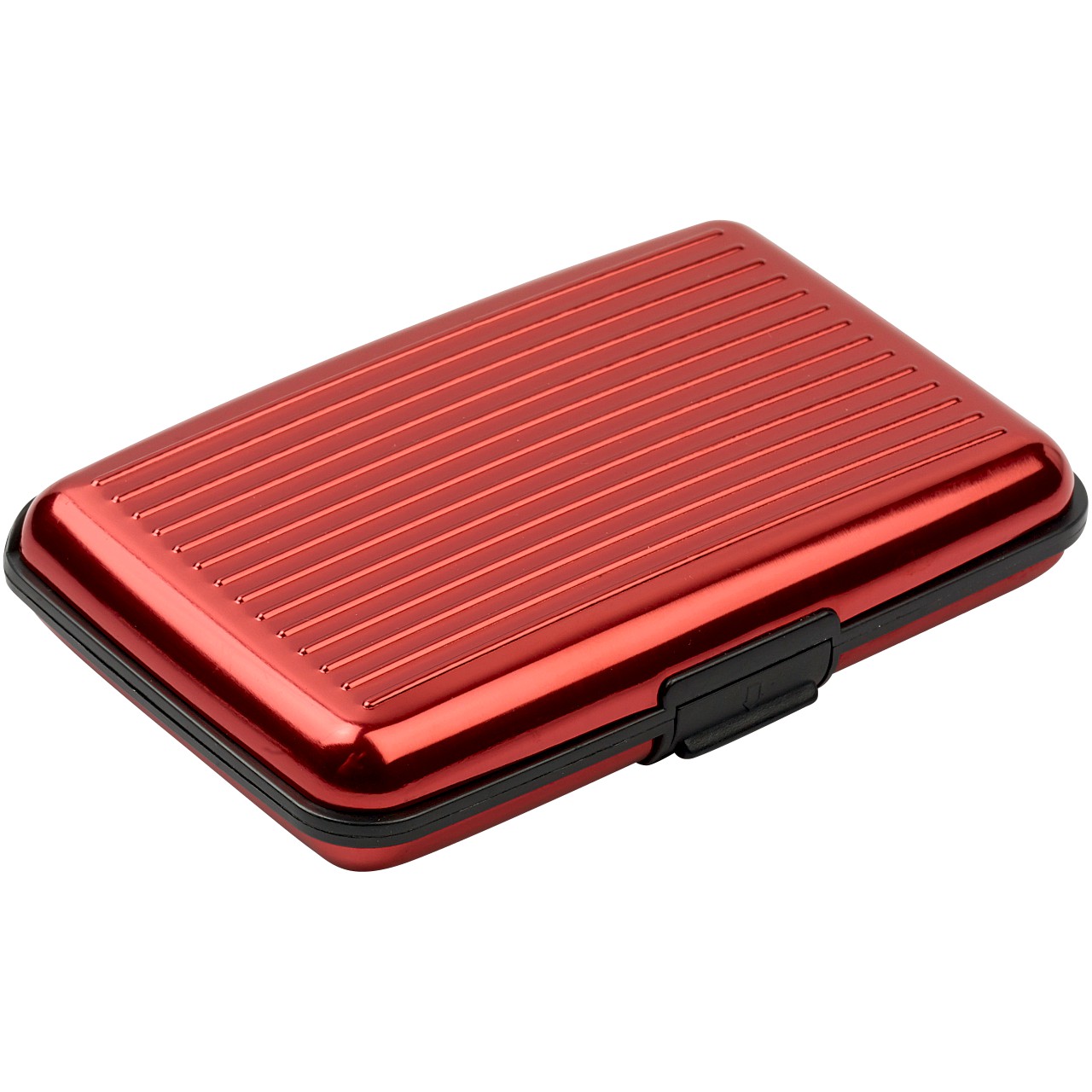 Red Aluminium Card Case