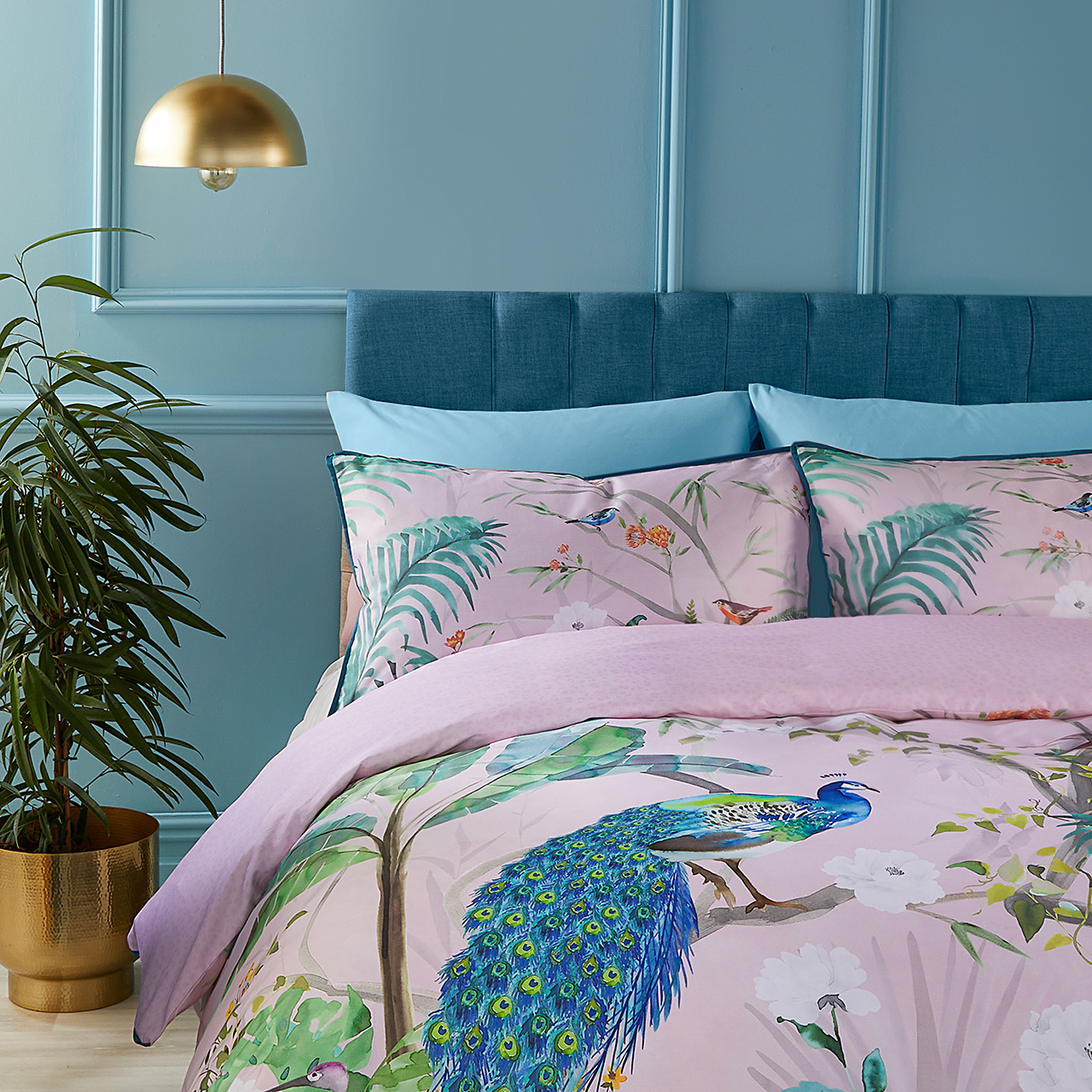 Peacock Jungle Duvet Cover Set