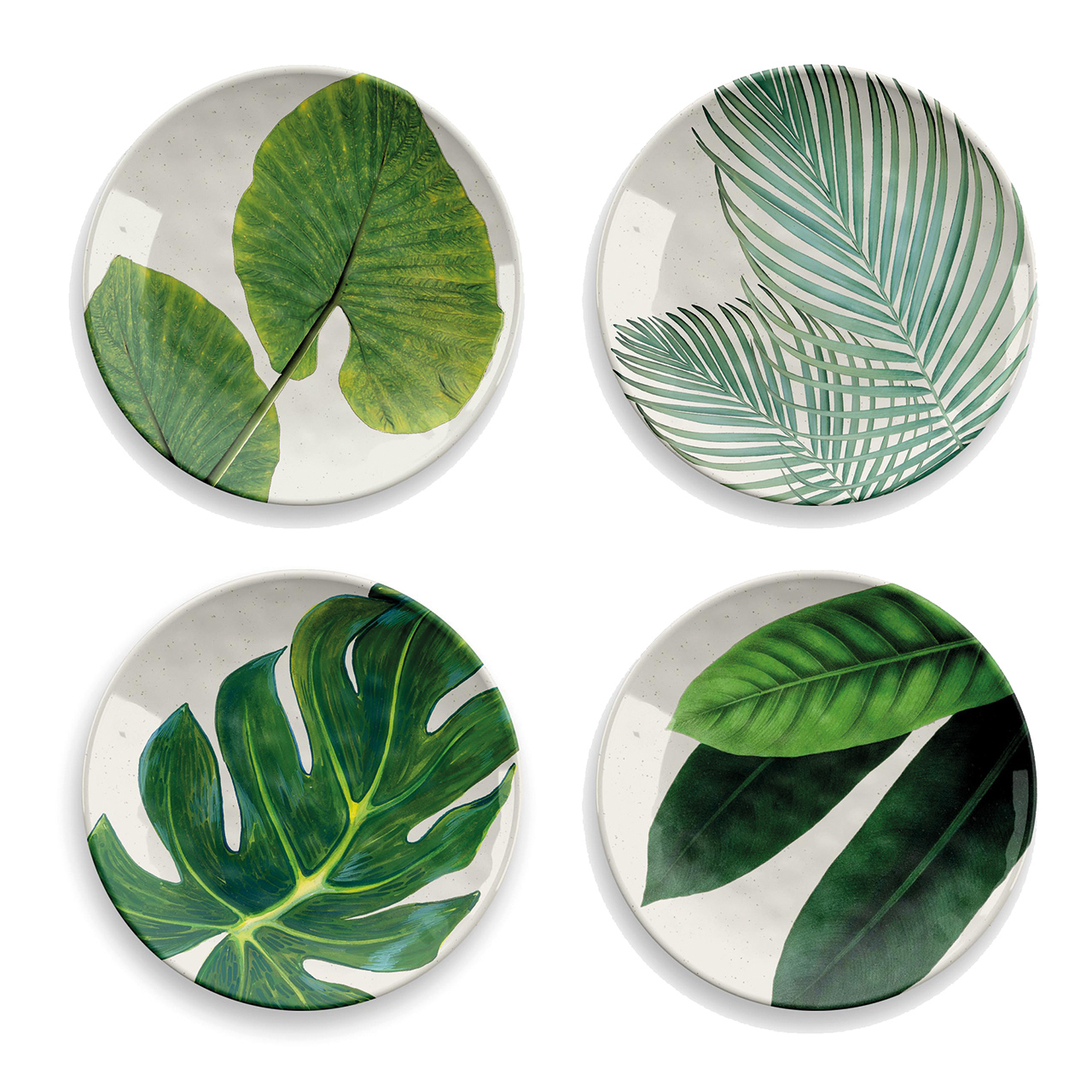 Jungle Leaf Side Plate - Set of 4