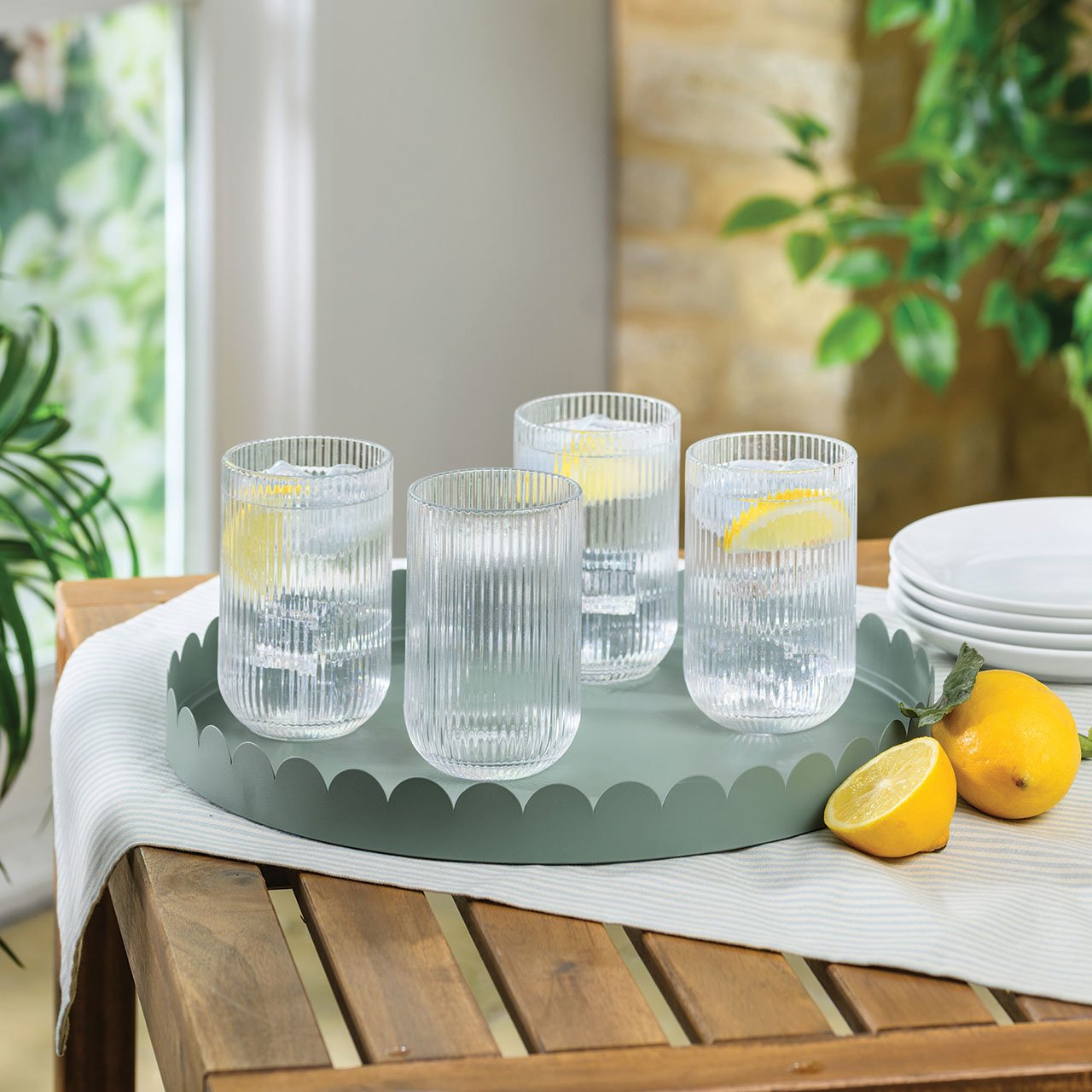 Linear Highball Glasses - Set of 4