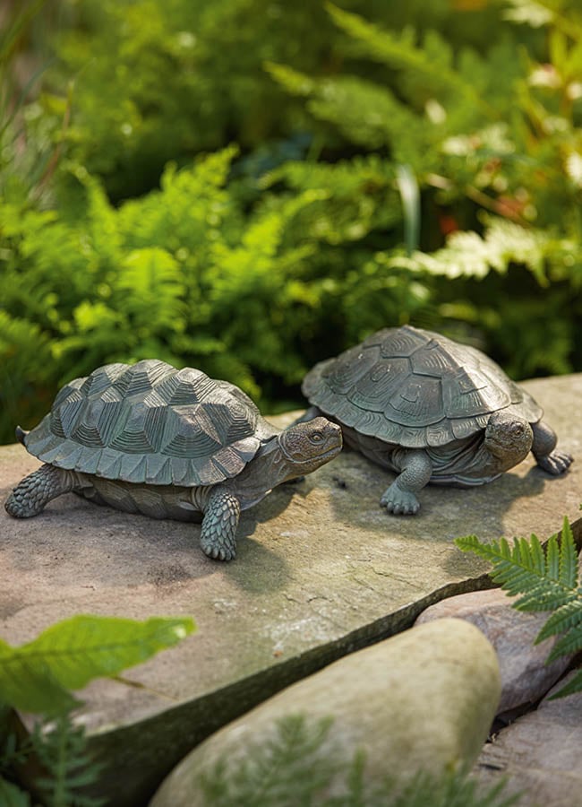 Two Tortoise Ornaments