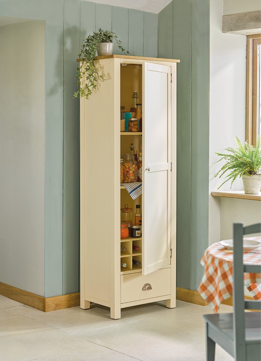 Cream wooden larder store