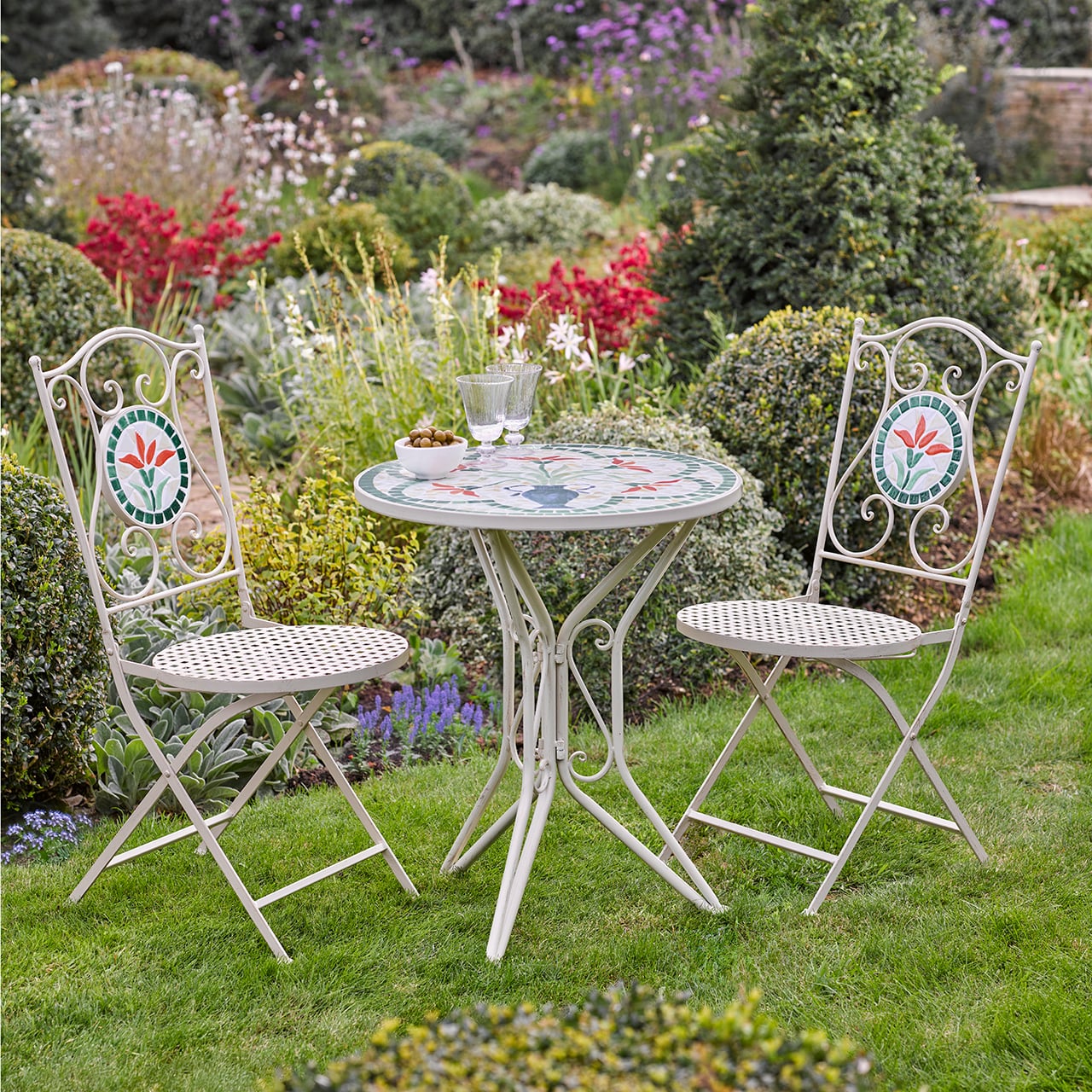 Chedworth Mosaic Bistro Set