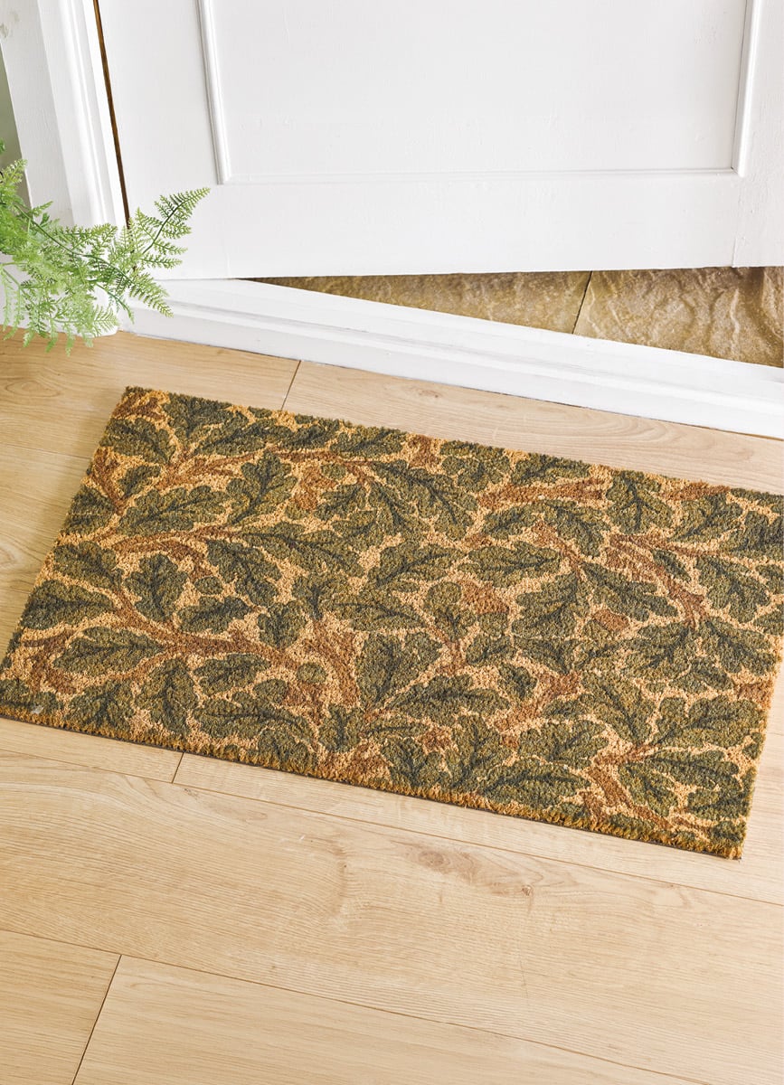 William Morris Oak Leaves Coir Doormat