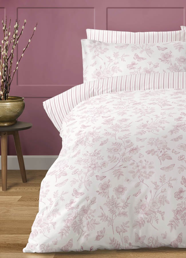 Amelia Duvet Set, Pink