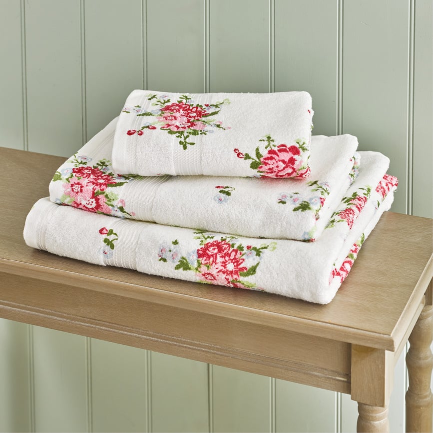 Rose Printed Hand and Bath Towels