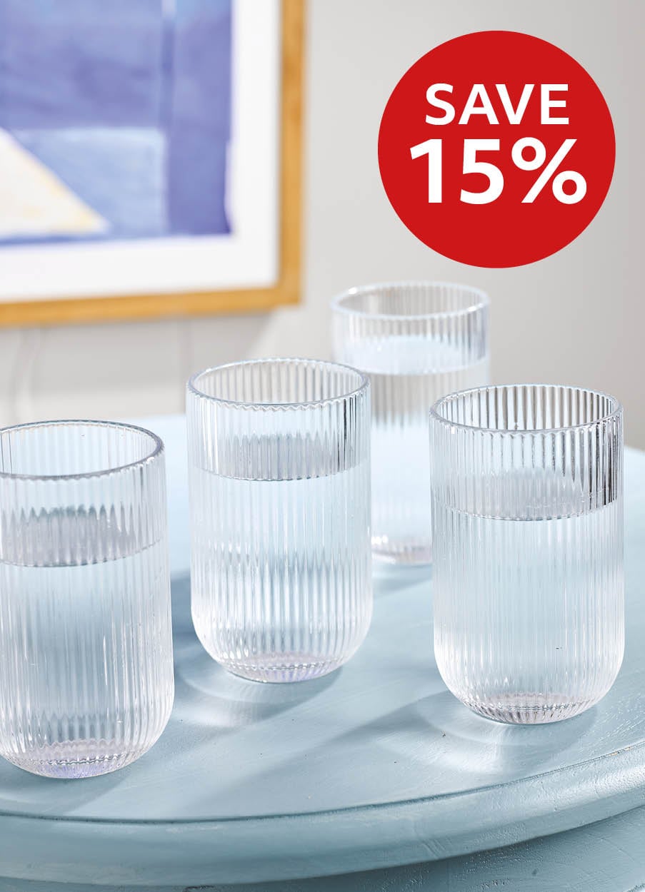 Linear Highball Glasses - Set of 4