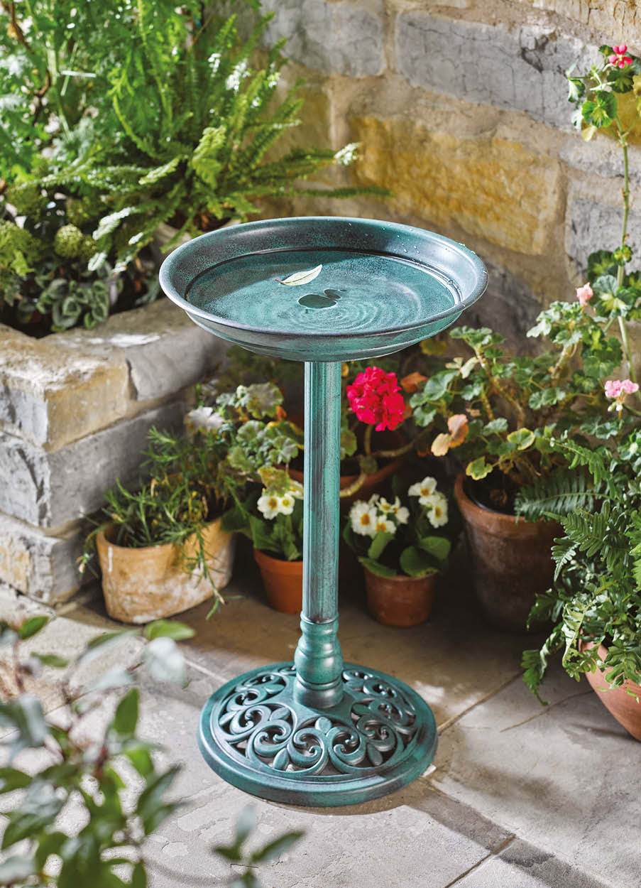 Verdigris Bird Bath