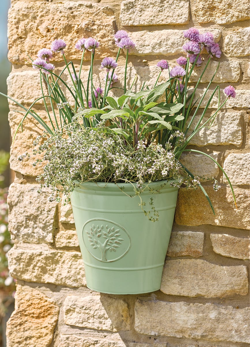 Weatherproof Wall Pot - Green