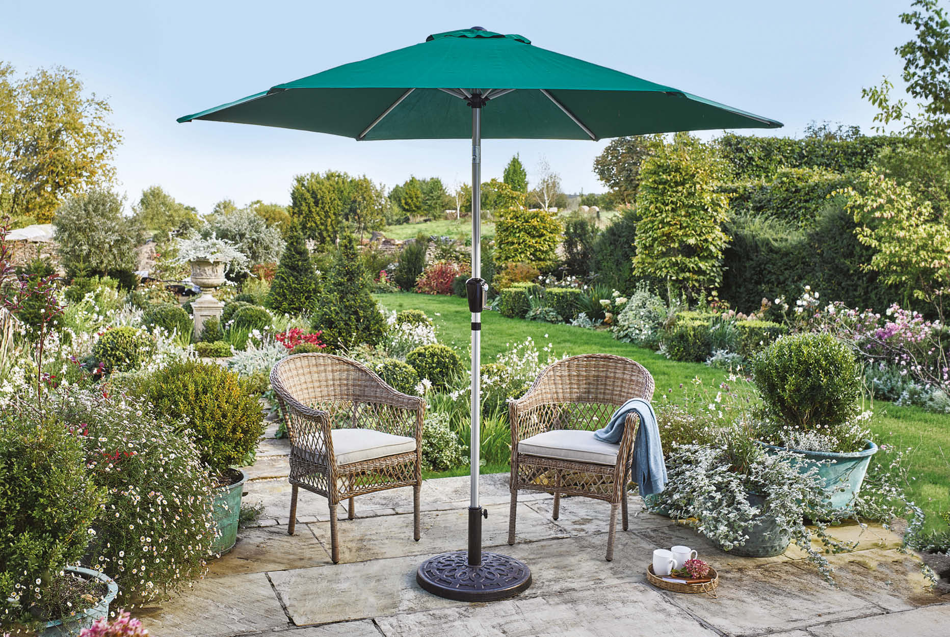 Winchcombe® Aluminium Crank and Tilt Parasol