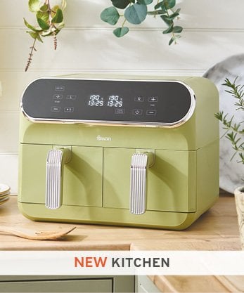 Image showing green two drawer air fryer