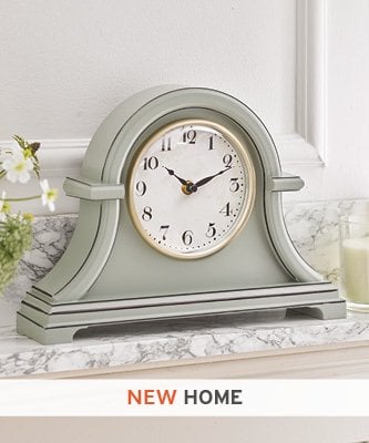 Sage Green Mantel Clock