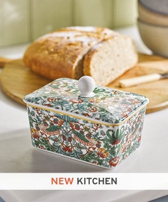 William Morris design butter dish